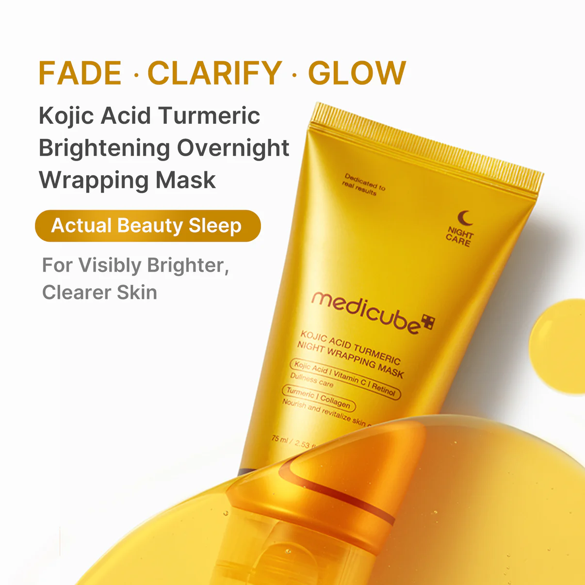 Medicube Kojic Acid Turmeric Overnight Wrapping Mask - Image 2