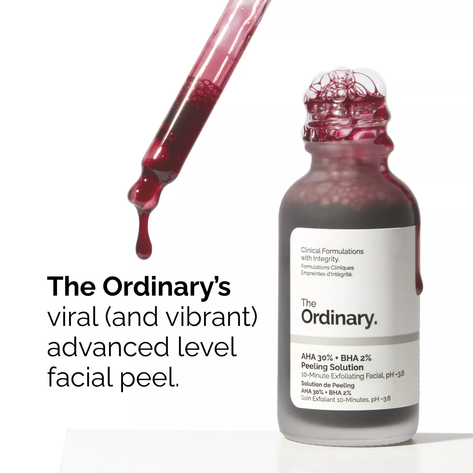 The Ordinary AHA 30% + BHA 2% High-Strength Peeling Solution for Brightening 30ml - Image 3