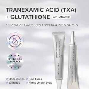 Mary&May TXA + Glutathione Under Eye Cream 1,000ppm dark circles & uneven tone face with niacinamide & vitC