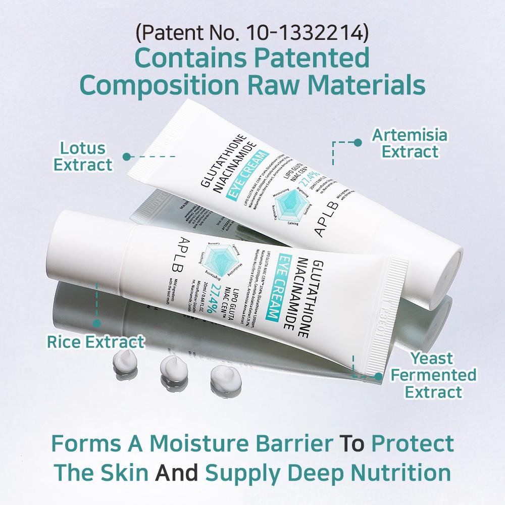 APLB Glutathione Niacinamide Eye Cream | LIPO GLUTA NIAC CEN™ Eye cream dark circles, puffiness, elasticity - Image 4