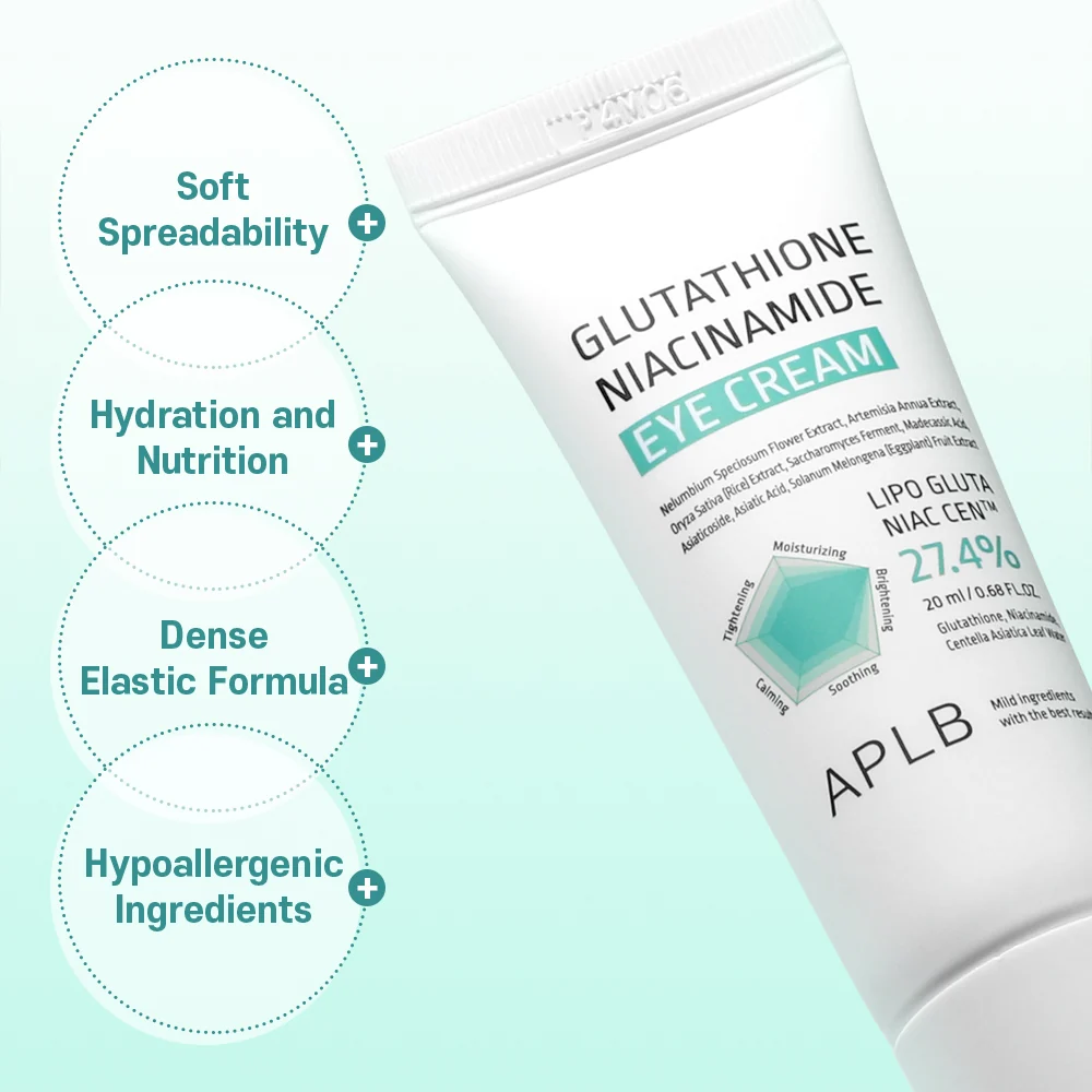 APLB Glutathione Niacinamide Eye Cream | LIPO GLUTA NIAC CEN™ Eye cream dark circles, puffiness, elasticity - Image 3